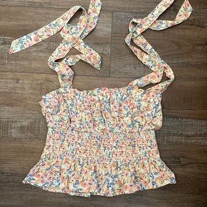 Floral Forever 21 Crop Top